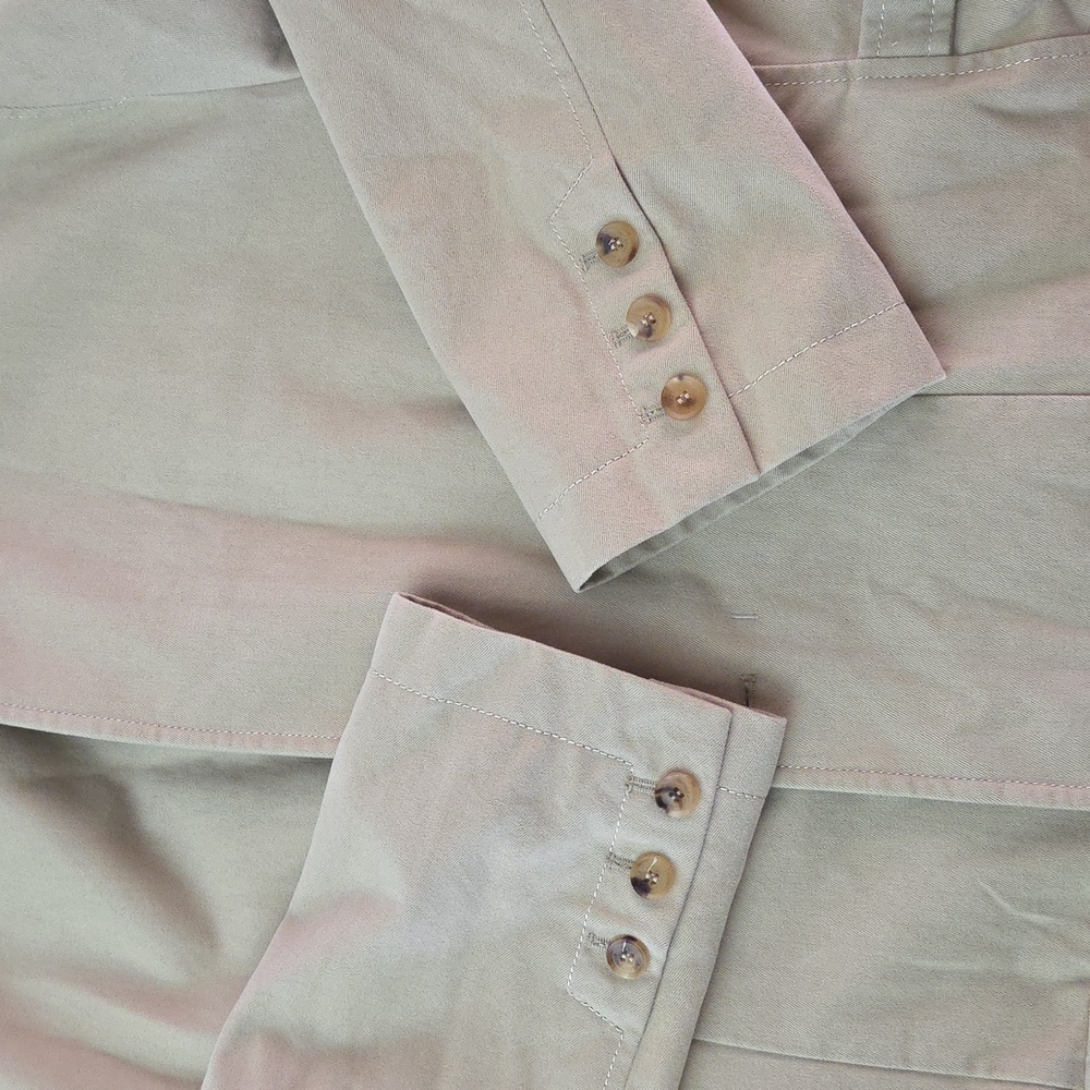 Solid Homme Woo Young Mi Beige Utility Blazer Jacket NWT Minimalist Size 50 NWT - Picture 6 of 16